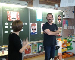 Carlos Fuentès et Mme Olivier