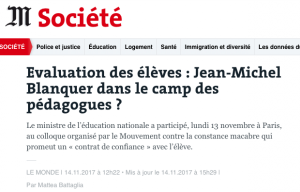 Lien vers l'article du Monde du 14 novembre 2017